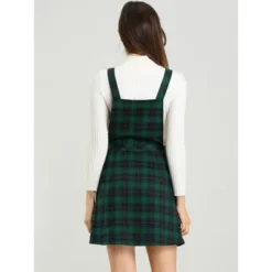 Allegra K Women's Plaid Tartan Button Decor A-Line Pinafore Overall Dress 18 Allegra K Women's Plaid Tartan Button Decor A-Line Pinafore Overall Dress -Dresses City Shop GUEST 8c6b9332 82b2 49f5 b5fb caa0c23fa740