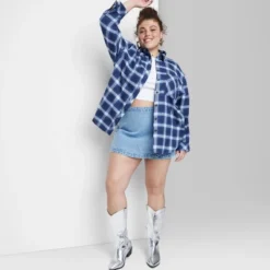 Women's Oversized Button-Down Flannel Shirt - Wild Fable™ Plaid 13 Women's Oversized Button-Down Flannel Shirt - Wild Fable™ Plaid -Dresses City Shop GUEST 8de4143c d0f0 4128 ace8 f4e719ba0046