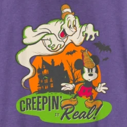 Women's Mickey & Friends Halloween Retro Mickey Mouse Creepin' It Real Racerback Tank Top