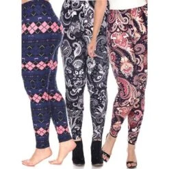 Women's Pack Of 3 Plus Size Leggings - One Size Fits Most Plus - White Mark 38 Women's Pack Of 3 Plus Size Leggings - One Size Fits Most Plus - White Mark -Dresses City Shop GUEST 8ff469f6 61dd 452f 9ba9 b7e6845f592e