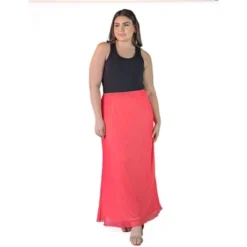 Plus Size Sheer Overlay Elastic Waist Maxi Length Skirt -Dresses City Shop GUEST 939b0af0 4278 4b67 999b 743a84f5b3fc