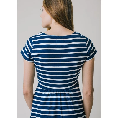 Hope & Henry Women's Organic Cotton Tie-Waist Knit Dress 4 Hope & Henry Women's Organic Cotton Tie-Waist Knit Dress - Image 2