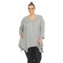 Plus Size Empire Cut V-Neck Tunic Top 23 Plus Size Empire Cut V-Neck Tunic Top -Dresses City Shop GUEST 97732c32 6edb 404d b0f0 fdec7aa36d18