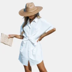 Women's Twist Mini Shirt Dress - Cupshe 9 Women's Twist Mini Shirt Dress - Cupshe -Dresses City Shop GUEST 99a9c3a7 c1f8 49d9 801a 39104045f17f