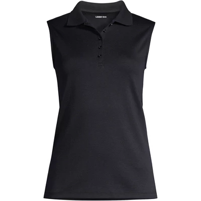 Lands' End Women's Sleeveless Supima Cotton Polo Shirt 3 Lands' End Women's Sleeveless Supima Cotton Polo Shirt