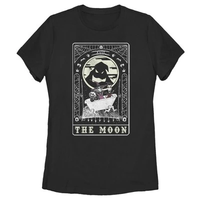 Women's The Nightmare Before Christmas Halloween Oogie Boogie And His Boys Moon Tarot Card T-Shirt 5 Women's The Nightmare Before Christmas Halloween Oogie Boogie And His Boys Moon Tarot Card T-Shirt - Image 3