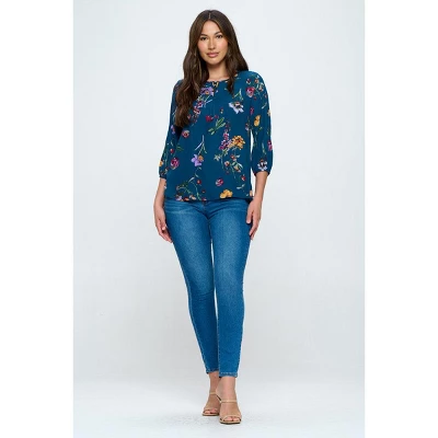 WEST K Women's Sophia Three Quarter Sleeve Blouse 4 WEST K Women's Sophia Three Quarter Sleeve Blouse - Image 2