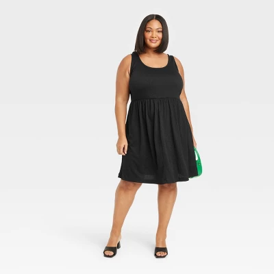 Women's Babydoll Empire Waist Dress - Ava & Viv™ 4 Women's Babydoll Empire Waist Dress - Ava & Viv™ - Image 2