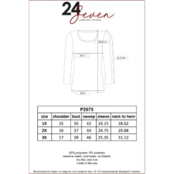 24seven Comfort Apparel Womens Plus Size Solid Long Sleeve Scoop Neck Tee -Dresses City Shop GUEST a51f9dbc 2273 4bdc b583 8bc10878c787