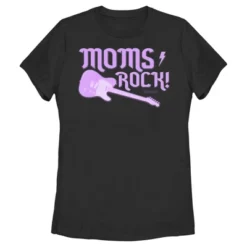 Women's Fender Moms Rock Purple Guitar T-Shirt -Dresses City Shop GUEST a5679450 47ae 4b75 82f3 2106a040a3e0
