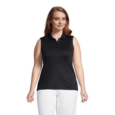 Lands' End Women's Sleeveless Supima Cotton Polo Shirt 4 Lands' End Women's Sleeveless Supima Cotton Polo Shirt - Image 2