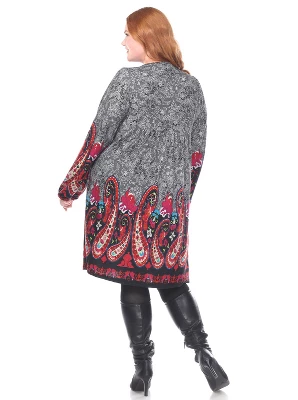 Women's Plus Size Apolline Embroidered Sweater Dress - White Mark 4 Women's Plus Size Apolline Embroidered Sweater Dress - White Mark - Image 2