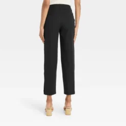Women's Mid-Rise Slim Straight Fit Side Split Trousers - A New Dayâ„¢