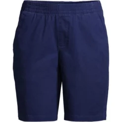 Lands' End Women's Mid Rise Elastic Waist Pull On 10" Knockabout Chino Bermuda Shorts 14 Lands' End Women's Mid Rise Elastic Waist Pull On 10" Knockabout Chino Bermuda Shorts -Dresses City Shop GUEST af524add 93a2 4652 af61 2b4ac635cf47