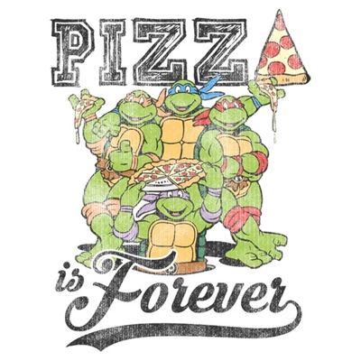 Junior's Teenage Mutant Ninja Turtles Pizza Is Forever T-Shirt 3 Junior's Teenage Mutant Ninja Turtles Pizza Is Forever T-Shirt
