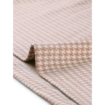 Allegra K Women's Work Office 3/4 Sleeve Boat Neck Houndstooth Printed Top Blouse 7 Allegra K Women's Work Office 3/4 Sleeve Boat Neck Houndstooth Printed Top Blouse - Image 5