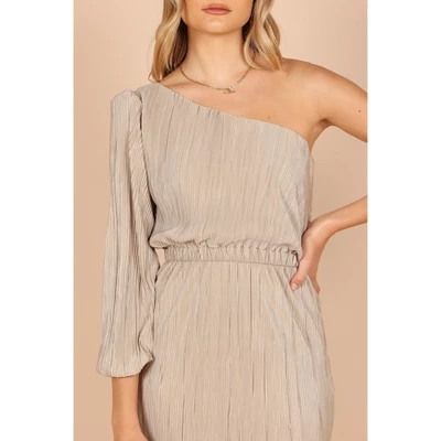 Petal And Pup Womens Pontee One Shoulder Pleated Midi Dress 4 Petal And Pup Womens Pontee One Shoulder Pleated Midi Dress - Image 2