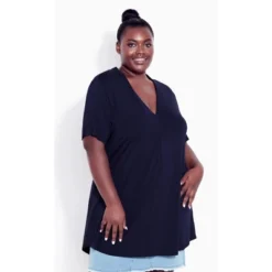 Women's Plus Size Kaylie Hi Lo Top - Navy | AVENUE 13 Women's Plus Size Kaylie Hi Lo Top - Navy | AVENUE -Dresses City Shop GUEST b3631803 6493 4d4a 9452 2dcd41ab1e48