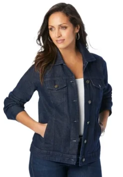 Jessica London Women’s Plus Size Classic Cotton Denim Jacket 26 Jessica London Women’s Plus Size Classic Cotton Denim Jacket -Dresses City Shop GUEST b3b9a72c 0b23 4d79 bfb3 0e00ebf2ba18