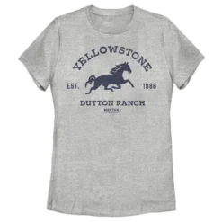 Women's Yellowstone Blue Horse Dutton Ranch Montana Est. 1886 T-Shirt 8 Women's Yellowstone Blue Horse Dutton Ranch Montana Est. 1886 T-Shirt -Dresses City Shop GUEST b4c97c9e b9e9 48ca 9857 eb2fc6c49ffa