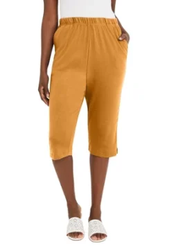 Jessica London Women’s Plus Size Soft Ease Capri -Dresses City Shop GUEST b5fddd98 c0b7 4da8 a609 9699eece1592