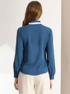 Allegra K Women's Work Office Top Blouse Ruffle Neck Long Sleeve Ribbon Button Down Blouses 11 Allegra K Women's Work Office Top Blouse Ruffle Neck Long Sleeve Ribbon Button Down Blouses -Dresses City Shop GUEST b8499ecc 6a7a 44ff 84de 8342da5650ad