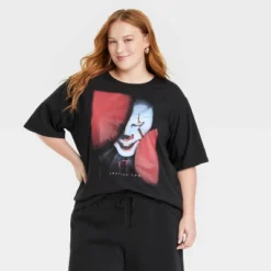 Warner Bros Women's Halloween IT Oversized Short Sleeve Graphic T-Shirt - Black 9 Warner Bros Women's Halloween IT Oversized Short Sleeve Graphic T-Shirt - Black -Dresses City Shop GUEST b9f05bdd 387d 401a b3cd ce6e06a99a59