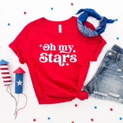 Simply Sage Market Women's Oh My Stars Bold Short Sleeve Graphic Tee