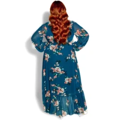 Women's Plus Size Vanessa Maxi Dress - Teal | CITY CHIC