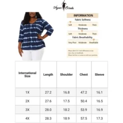 Agnes Orinda Women's Plus Size Tie Dye Side Slit 3/4 Sleeve Stripe V Neck Blouses 19 Agnes Orinda Women's Plus Size Tie Dye Side Slit 3/4 Sleeve Stripe V Neck Blouses -Dresses City Shop GUEST bf154167 25fc 4039 a5f0 45d8196c64d3