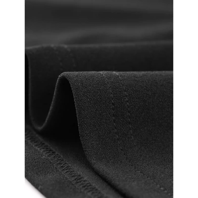 Allegra K Women's Vintage Work Contrast Color Short Sleeve Fit And Flare Dress 6 Allegra K Women's Vintage Work Contrast Color Short Sleeve Fit And Flare Dress - Image 4