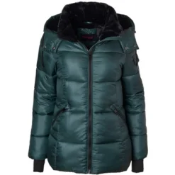 Sportoli Womens Winter Coat Hooded Plush Lined Quilted Warm Zip Up Puffer Jacket -Dresses City Shop GUEST c5cb1a6d 9f17 44e9 81f7 8c126d08c180