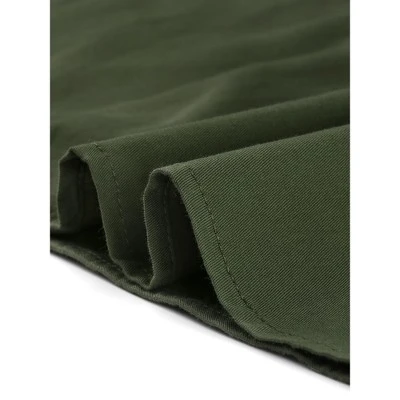 Allegra K Women's Workwear Paperbag Elastic High Waist Cotton Pencil Mini Skirt 7 Allegra K Women's Workwear Paperbag Elastic High Waist Cotton Pencil Mini Skirt - Image 5