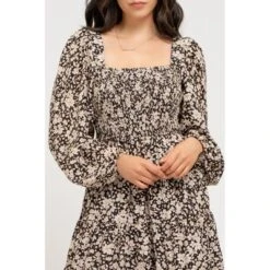 August Sky Women's Floral Long Sleeve Smocked Midi Dress 8 August Sky Women's Floral Long Sleeve Smocked Midi Dress -Dresses City Shop GUEST cd74dc97 20e5 41b7 ae5b 39488e969dbb