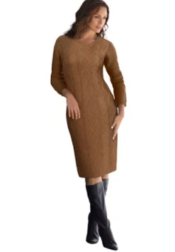 Jessica London Women’s Plus Size Cable Sweater Dress -Dresses City Shop GUEST cf6b6e35 f256 494a b0c9 5be4e7441360