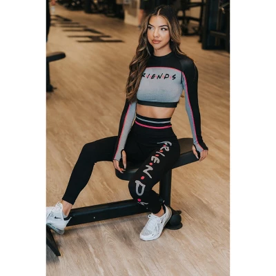 FRIENDS Warner Bros Womens Leggings For Active Cosplay - Workout, Yoga, Gym, Running, Casual Wear Black By MAXXIM 8 FRIENDS Warner Bros Womens Leggings For Active Cosplay - Workout, Yoga, Gym, Running, Casual Wear Black By MAXXIM - Image 6