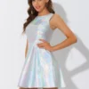 Allegra K Women's Metallic Sleeveless High Waist Party Holographic Dress 1 Allegra K Women's Metallic Sleeveless High Waist Party Holographic Dress -Dresses City Shop GUEST d2656451 804a 41d6 b7f1 bb5d719e76a1