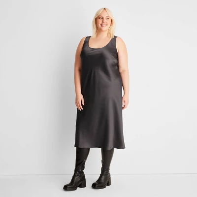 Women's Scoop Neck Strappy Midi Slip Dress - Future Collective™ With Reese Blutstein 6 Women's Scoop Neck Strappy Midi Slip Dress - Future Collective™ With Reese Blutstein - Image 4