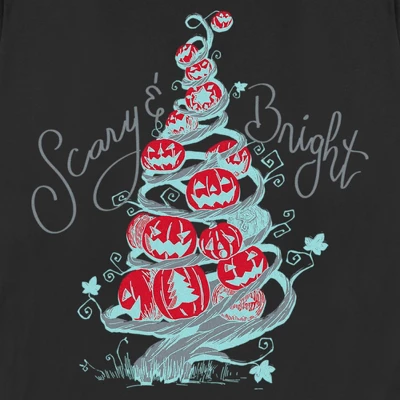 Women's The Nightmare Before Christmas Scary & Bright Tree T-Shirt 3 Women's The Nightmare Before Christmas Scary & Bright Tree T-Shirt