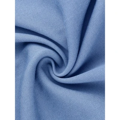 Agnes Orinda Women's Plus Size Belt Waist Ruffle Hem Chambray Shirt Dress 7 Agnes Orinda Women's Plus Size Belt Waist Ruffle Hem Chambray Shirt Dress - Image 5