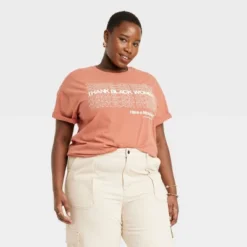 Women's Philadelphia Printworks Thanks Black Women Short Sleeve Graphic T-Shirt - Brown -Dresses City Shop GUEST db03d88e aac4 493e b2f2 a48f7416a4a6