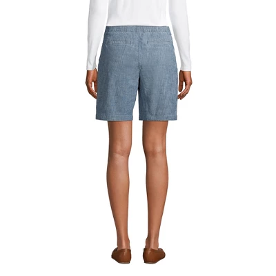 Lands' End Women's Mid Rise Elastic Waist Pull On 10" Knockabout Chino Bermuda Shorts 3 Lands' End Women's Mid Rise Elastic Waist Pull On 10" Knockabout Chino Bermuda Shorts