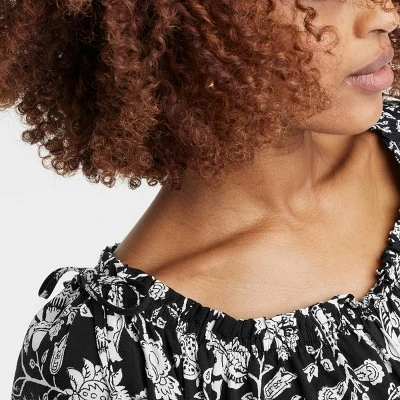 Women's Elbow Sleeve Peasant Blouse - Knox Rose™ 5 Women's Elbow Sleeve Peasant Blouse - Knox Rose™ - Image 3