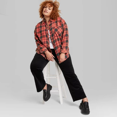Women's Oversized Button-Down Flannel Shirt - Wild Fable™ Plaid 10 Women's Oversized Button-Down Flannel Shirt - Wild Fable™ Plaid - Image 8