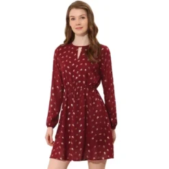 Allegra K Women's Choker V Neck Vintage Flared Gilding Metallic Shiny Star A-Line Dress 41 Allegra K Women's Choker V Neck Vintage Flared Gilding Metallic Shiny Star A-Line Dress -Dresses City Shop GUEST df058e91 6ae5 4431 bd65 7bc5e61c5b58