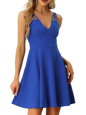 Allegra K Women's Party Dresses With Triple Straps Backless Sleeveless Cocktail Dress 9 Allegra K Women's Party Dresses With Triple Straps Backless Sleeveless Cocktail Dress - Image 7