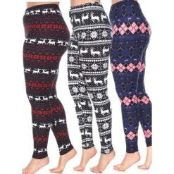 Women's Pack Of 3 Plus Size Leggings - One Size Fits Most Plus - White Mark 32 Women's Pack Of 3 Plus Size Leggings - One Size Fits Most Plus - White Mark -Dresses City Shop GUEST e1a1818f 5e5b 4a97 ac0a bb3d2252324d