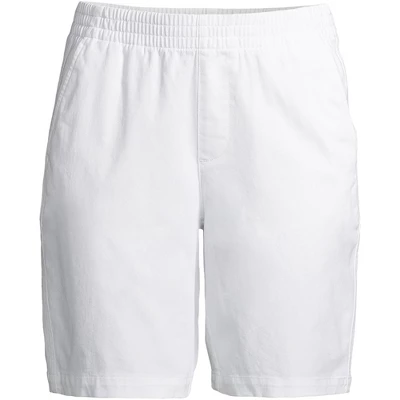 Lands' End Women's Mid Rise Elastic Waist Pull On 10" Knockabout Chino Bermuda Shorts 8 Lands' End Women's Mid Rise Elastic Waist Pull On 10" Knockabout Chino Bermuda Shorts - Image 6