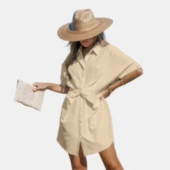 Women's Twist Mini Shirt Dress - Cupshe 10 Women's Twist Mini Shirt Dress - Cupshe -Dresses City Shop GUEST e5783f36 86ff 45b7 89b0 dd6d5423b917
