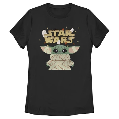 Women's Star Wars: The Mandalorian Halloween Grogu Mummy T-Shirt 5 Women's Star Wars: The Mandalorian Halloween Grogu Mummy T-Shirt - Image 3